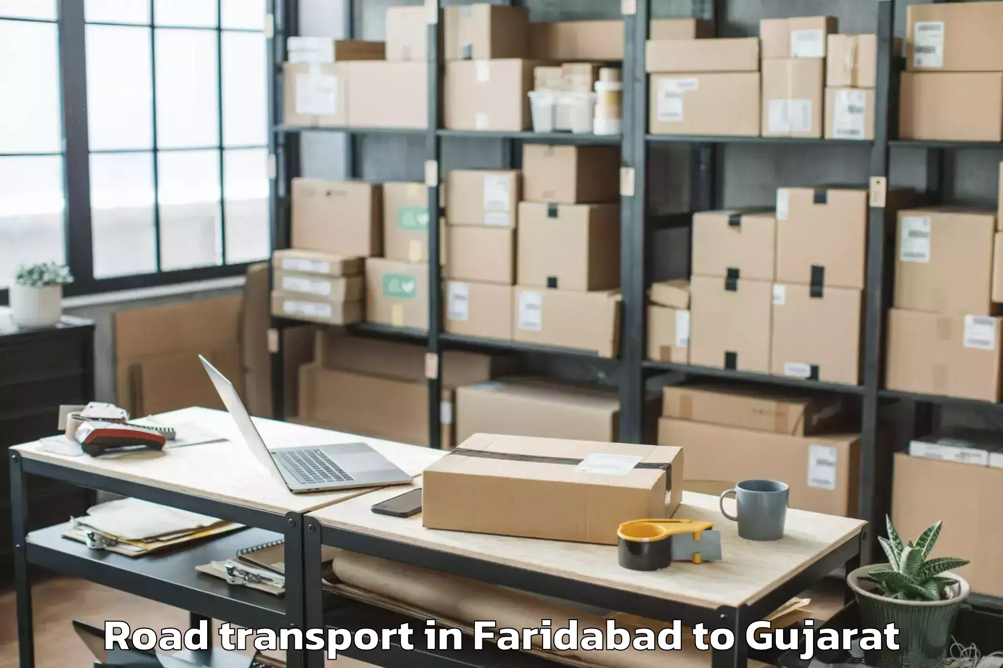 Faridabad to Bhayavadar Road Transport